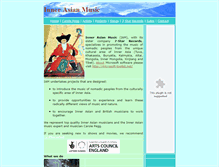 Tablet Screenshot of innerasianmusic.com